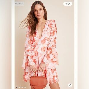 Anthropologie Hutch Amora Burnout Mini Dress Size 6